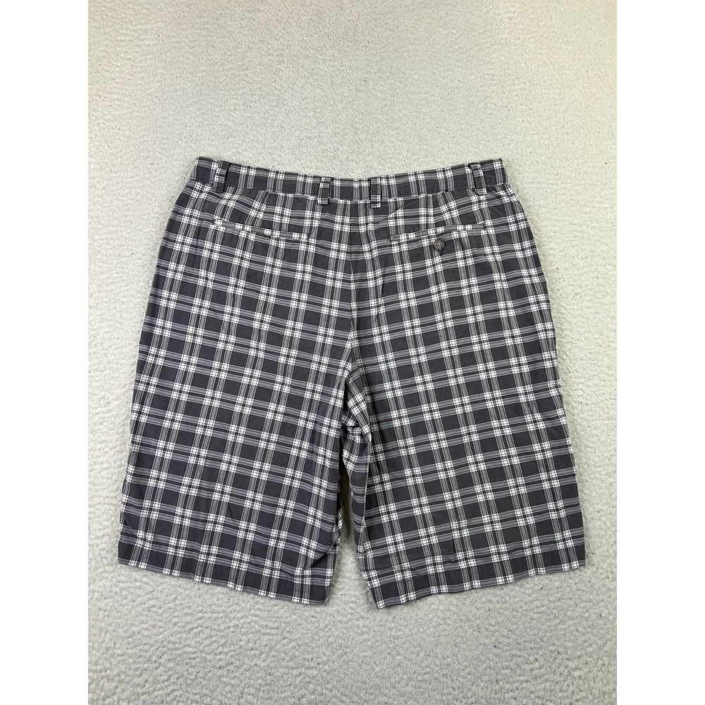 Banana Republic Shorts Mens 34‎ Gray Plaid City Spring Casual Classic Summer